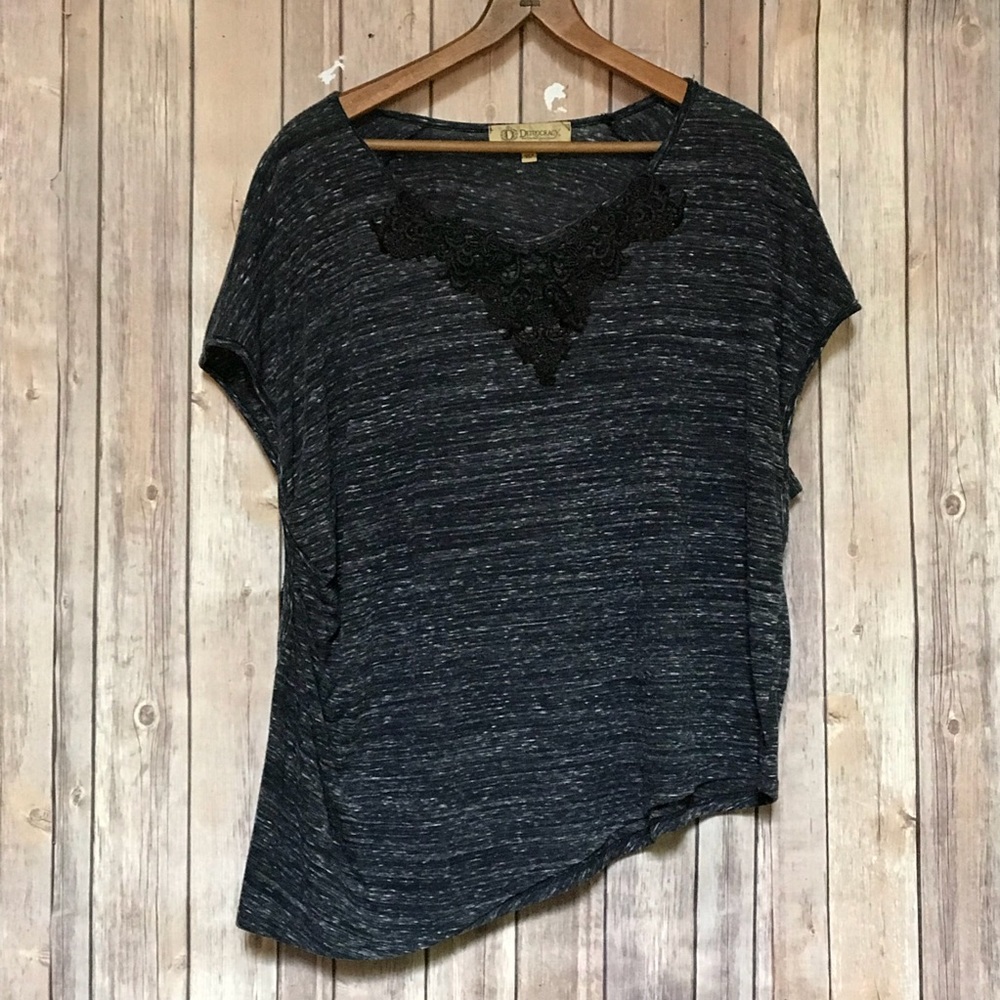 Democracy Cute Spring Asymmetrical Top Size XL